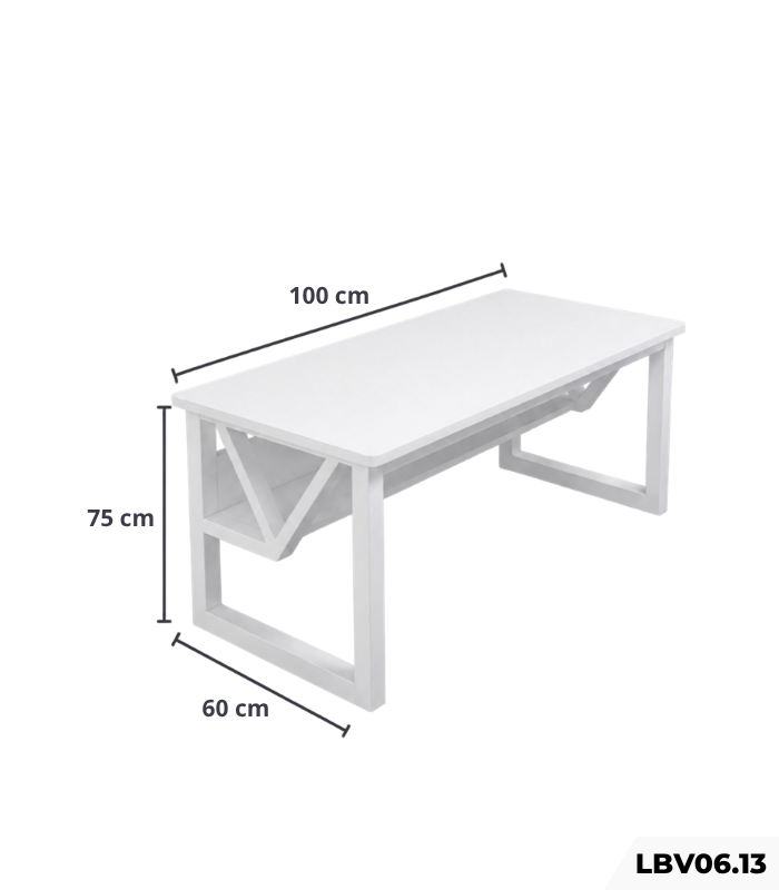 Bàn làm việc LBV06.13 100×60 – Trắng