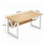 Bàn làm việc LBV06.15 100×60 – Vân gỗ nhạt