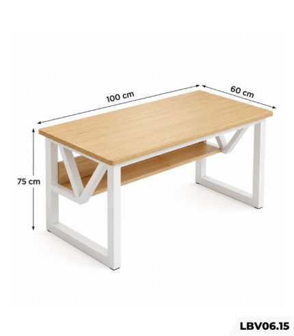 Bàn làm việc LBV06.15 100×60 – Vân gỗ nhạt