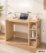 Bàn làm việc LBV12.2 100×60 – Vân gỗ nhạt