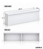 Bàn làm việc LBV81.9 200×60 – Trắng
