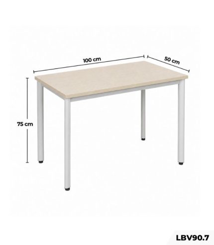 Bàn làm việc LBV90.7 100×50 – Vân gỗ nhạt