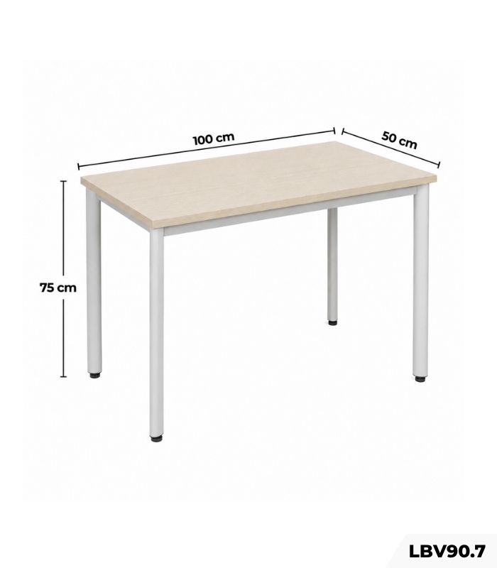 Bàn làm việc LBV90.7 100×50 – Vân gỗ nhạt