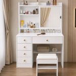 Bàn Trang Điểm Nhiều Ngăn Lưu Trữ BTD04.1 - Trắng
