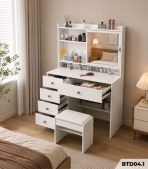 Bàn Trang Điểm Nhiều Ngăn Lưu Trữ BTD04.1 - Trắng