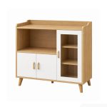 Tủ bếp, kệ lò vi sóng đa năng 3 cánh mở 90x35 cm TDN02.1 - Vân gỗ nhạt