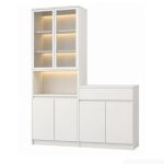 Kệ tủ đựng chén bát và lò vi sóng hiện đại120x40 cm TDN10.1 - Trắng