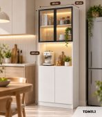 Tủ đa năng phòng bếp 80x40 cm TDN11.1 - Trắng