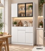 Tủ đa năng phòng bếp 120x40 cm TDN11.2 - Trắng