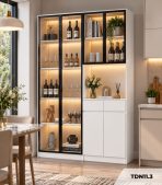 Tủ đa năng phòng bếp 160x40 cm TDN11.3 - Trắng