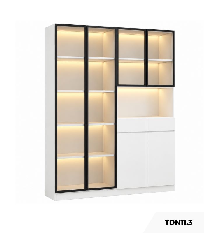 Tủ đa năng phòng bếp 160x40 cm TDN11.3 - Trắng