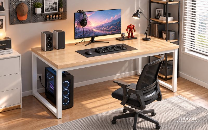 Bàn làm việc chân sắt chữ U