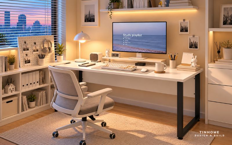 Bàn làm việc chân sắt giá rẻ