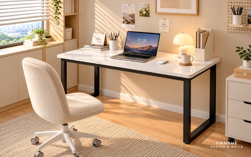Kinh nghiệm chọn mua bàn làm việc chân sắt bền đẹp, giá tốt