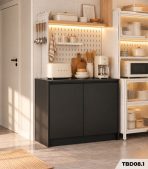 Tủ bếp dưới Hệ 2 cánh mở TBD08.1 80x60x80 – Đen - Ảnh 3