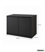 Tủ bếp dưới Hệ 2 cánh mở TBT08.1 80x6080 – Đen