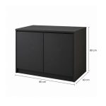 Tủ bếp dưới Hệ 2 cánh mở TBT08.1 80x6080 – Đen