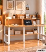 Bàn học BH09.5 180×60 – Vân gỗ nhạt