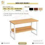 Bàn học BH28.1 120×60 – Vân gỗ nhạt