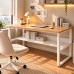 Bàn học BH28.1 120×60 – Vân gỗ nhạt