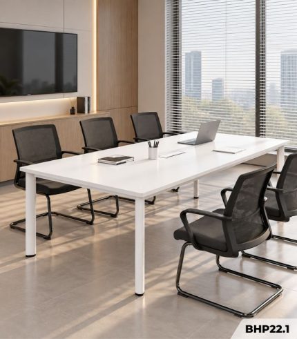 Bàn họp BHP22.1 220×90x75 cm – Trắng
