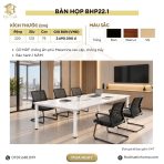 Bàn họp BHP22.1 220×120x75 cm – Trắng