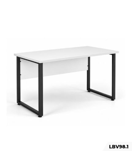 Bàn Làm Việc Chân Sắt Chữ U 120x60x75cm Hiện Đại LBV98.1 - Trắng