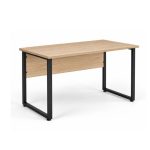 Bàn Làm Việc Chân Sắt Chữ U 120x60x75cm Hiện Đại LBV98.3 - Walnut nhạt