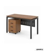 Bàn làm việc chân sắt khung đen LBV97.2 160x80 cm